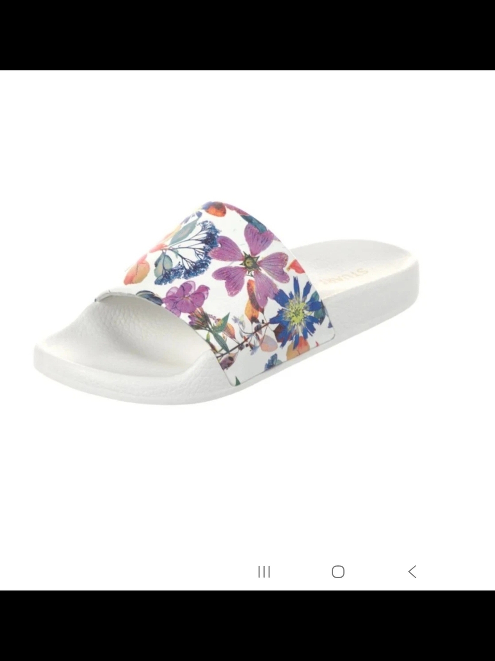 STUART WEITZMAN FLORAL POOL SLIDE SANDALS SIZE 9B NWB